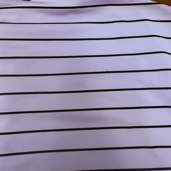 Peter Millar Summer Comfort Golf Polo Men's XL Purple Black Striped Stretch - Picture 6 of 7